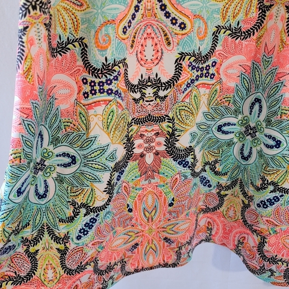 SWIM By Cacique Women's Beach Dress Sz 22/24 Colorful Stretchy Boho Resortwear - Picture 6 of 12